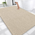OLANLY Thick Large Bathroom Rugs 70x46, Extra Soft Absorbent Chenille Bath Rugs, Rubber Backing, Machine Wash Dry, Bath Mats for Bathroom Floor, Tub and Shower, Home Decor Accessories, Sand