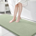 OLANLY Thick Memory Foam Bathroom Runner Rugs 70x24, Extra Soft Absorbent Long Bath Rug, Quick Dry, Non-Slip, Machine Washable Bath Mat for Bathroom, Tub and Shower, Home Decor Accessories, Sage Green
