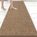 Bcoimo Long Bathroom Rug 60" x 24", Absorbent Non Slip Bath Mat, Washable Quick Dry Bathroom Runner Rug for Shower, Tub, Sink and Vanity
