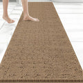 Bcoimo Long Bathroom Rug 70" x 24", Absorbent Non Slip Bath Mat, Washable Quick Dry Bathroom Runner Rug for Shower, Tub, Sink and Vanity