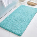 ILANGO Teal Bathroom Rugs 60" × 24" Non Slip & Super Absorbent Thick Soft, Washable Bath Carpet Runner for Floor, Microfiber Plush Shaggy Bath Mats with Rubber for Bedroom Bathtub Shower Room