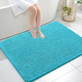 OLANLY Large Bathroom Rugs 40x32, Extra Soft Absorbent Chenille Bath Rugs, Rubber Backing Quick Dry, Machine Washable Bath Mats for Bathroom Floor, Tub and Shower, Home Decor Accessories, Aqua Sky