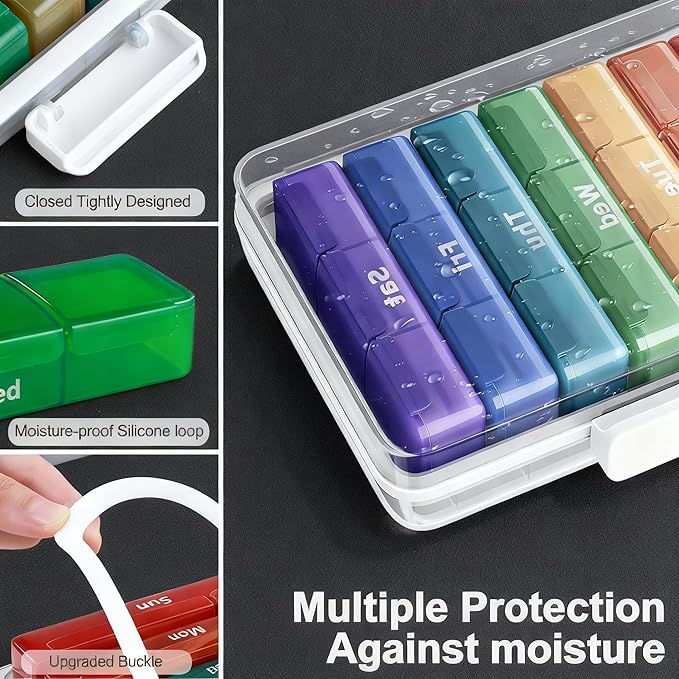 funest 4- Tier Medicine Storage Box Organizer Portable First Aid kit Box Sewing, Art, Craft with Handle, Multipurpose Medical Supply Organizer with Removable Tray 4-Tier Medicine Organizer Set