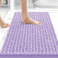 OLANLY Bathroom Rug Mat 24x16, Thick Soft and Absorbent Chenille Bath Mat, Non-Slip Rubber Backing, Machine Washable Quick Dry Bath Rugs for Tub Shower Floor, Home Decor Accessories, Lavender