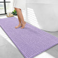 OLANLY Thick Bathroom Runner Rugs 47x24, Extra Soft Absorbent Chenille Bath Rugs, Rubber Backing, Machine Wash Dry, Long Bath Mats for Bathroom Floor, Tub and Shower, Home Decor Accessories, Lavender