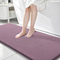 OLANLY Thick Memory Foam Bathroom Runner Rugs 70x24, Extra Soft Absorbent Long Bath Rug, Quick Dry, Non-Slip, Machine Washable Bath Mats for Bathroom, Tub and Shower, Home Decor Accessories, Deep Plum