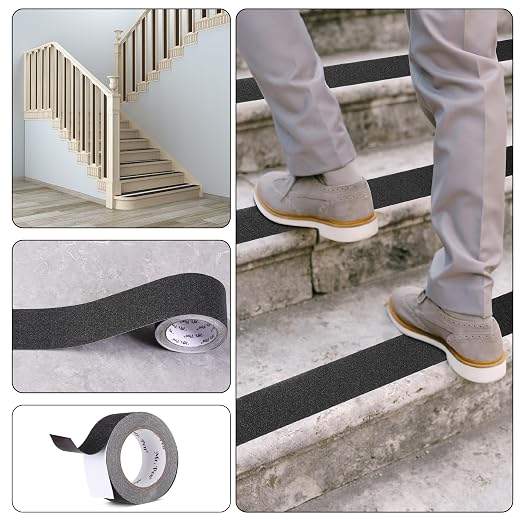 Mr. Pen- Grip Tape, 2 Inch, 23 Feet, Anti Slip/Non Skid Tape, Grip Tape, Friction Tape for Stair, Black Grip Tape Roll, Waterproof