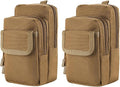 FRTKK 2 Pack Molle Pouches - Tactical Compact Water-Resistant EDC Pouch Bag Small Utility Pouch