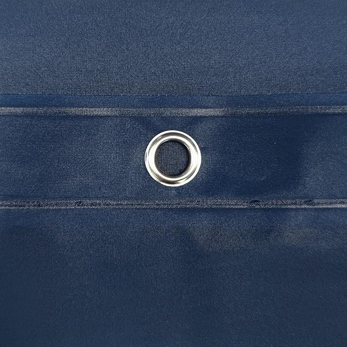 Barossa Design Navy Shower Curtain Liner - Premium PEVA Shower Liner for Bathroom, BPA & PVC Free, No Chemical Smell, Lightweight Standard Size Bath Curtain with 3 Magnets, Metal Grommets - Navy Blue