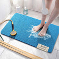 Asvin Soft Textured Bath, Shower, Tub Mat, 24x16 Inch, Phthalate Free, Non Slip Comfort Bathtub Mats with Drain, PVC Loofah Bathroom Mats for Wet Areas, Quick Drying