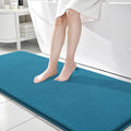 OLANLY Thick Memory Foam Bathroom Runner Rugs 70x24, Extra Soft Absorbent Long Bath Mats, Quick Dry, Non-Slip, Machine Washable Mats for Bathroom, Tub and Shower, Home Decor Accessories, Peacock Blue