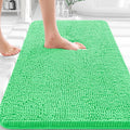 OLANLY Bathroom Rugs 30x20, Extra Soft Absorbent Chenille Bath Rugs, Rubber Backing Quick Dry, Machine Washable Bath Mats for Bathroom Floor, Tub and Shower, Home Decor Accessories, Mint Green