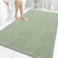 OLANLY Bathroom Rug Mat 59x35, Thick Soft and Absorbent Chenille Bath Mat, Non-Slip Rubber Backing, Machine Washable Quick Dry Bath Rugs for Tub Shower Floor, Home Decor Accessories, Sage Green