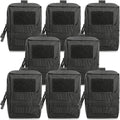 8 Pcs Molle Pouches Tactical Molle Pouch Vest Pouch Cell Phone Belt Pouch Waterproof Waist Bag Pack Utility EDC Pouch Bag Compact Accessories Gadget Pocket Organizer