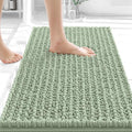OLANLY Bathroom Rug Mat 24x16, Thick Soft and Absorbent Chenille Bath Mat, Non-Slip Rubber Backing, Machine Washable Quick Dry Bath Rugs for Tub Shower Floor, Home Decor Accessories, Sage Green