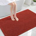 OLANLY Large Bathroom Rugs 44x32, Soft Absorbent Chenille Bath Rugs, Rubber Backing Quick Dry, Machine Washable Bath Mats for Bathroom Floor, Tub and Shower, Home Decor Accessories, Rustic Terracotta