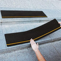 COSIMIXO 6" x 30" 10Pack Anti Slip Stair Tread with Reflective Strips,Best Grip Non Skid Tape,Anti-Skid Tape, High Traction Adhesive for Stairs Step