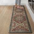 GENIMO Kitchen Mats for Floor, Washable Anti Fatigue Mat for Cushioned, 17.3"x59", Waterproof Kitchen Rugs, Non Slip Foam Comfort Standing Mat Rug for Home, Runner, Sink, Laundry, Bordeaux