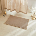 TYUU Waffle Bath Mat, Boho Bathroom Rugs Non Slip Washable Super Absorbent Quick Dry Farmhouse Bathroom Decor, 24"x16" / 1'4" x 2' Khaki