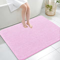 OLANLY Large Bathroom Rugs 40x32, Extra Soft Absorbent Chenille Bath Rugs, Rubber Backing Quick Dry, Machine Washable Bath Mats for Bathroom Floor, Tub and Shower, Home Decor Accessories, Pink