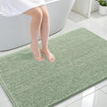 OLANLY Large Bathroom Rugs 47x32, Extra Soft Absorbent Chenille Bath Rugs, Rubber Backing Quick Dry, Machine Washable Bath Mats for Bathroom Floor, Tub and Shower, Home Decor Accessories, Sage Green