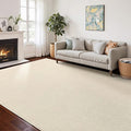 CHAMPLANT Washable Area Rug 6x9 Feet White Non Slip Living Room Kitchen Rugs Indoor Entryway Rug Floor Carpet for Dining Living Room Bedroom