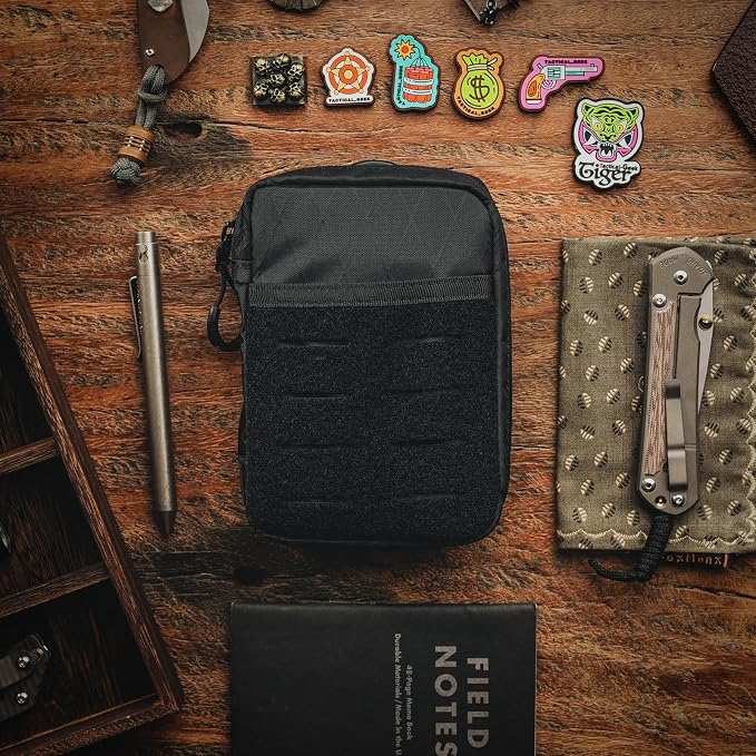 TACTICAL GEEK Block E3.0 EDC Compact Waist Pocket Pouch, Men EDC Pouch Organizer, Multi-Purpose Molle Tool Pouch for Multitools, Utility Tool Organizer Bag for Daily Essentials Carry (XBlack)