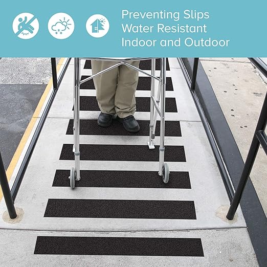 Lifegrip Anti Slip Traction Tape, 4 Inch x 38 Foot - Best Grip, Friction, Abrasive Adhesive for Stairs, Tread Step, Indoor, Outdoor (4" X 38')