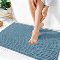 OLANLY Thick Bathroom Rugs 36x24, Extra Soft Absorbent Chenille Bath Rugs, Rubber Backing, Machine Wash Dry, Bath Mats for Bathroom Floor, Tub and Shower, Home Decor Accessories, Airy Blue