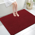 OLANLY Large Bathroom Rugs 47x32, Extra Soft Absorbent Chenille Bath Rugs, Rubber Backing Quick Dry, Machine Washable Bath Mats for Bathroom Floor, Tub and Shower, Home Decor Accessories, Red