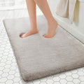MINIDEAR Bathroom Rugs 47x17 Tan - Thick Memory Foam Bath Mat, Ultra Soft & Plush Fluffy, Non-Slip, Quick Dry, Absorbent Washable Floor Microfiber Mat for Tub, Home Decor Accessories