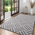 OLANLY Large Indoor Door Mat, 59x35 Inch, Dirt Resistant and Absorbent, Non-Slip Rubber Backing Floor Mats, Easy Clean Low-Profile Doormat for Entryway, Front Door, and Inside Entrance, Grey