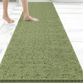 Bcoimo Long Bathroom Rug 70" x 24", Absorbent Non Slip Bath Mat, Washable Quick Dry Bathroom Runner Rug for Shower, Tub, Sink and Vanity