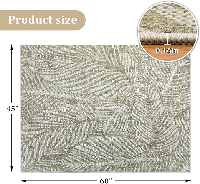 Office Chair Mat for Hardwood Floor, 60"x45" Easy Glide Computer Desk Mat Protector for Rolling Chair Under Desk Rug Nonslip Backing, Machine Wash, (Modern)