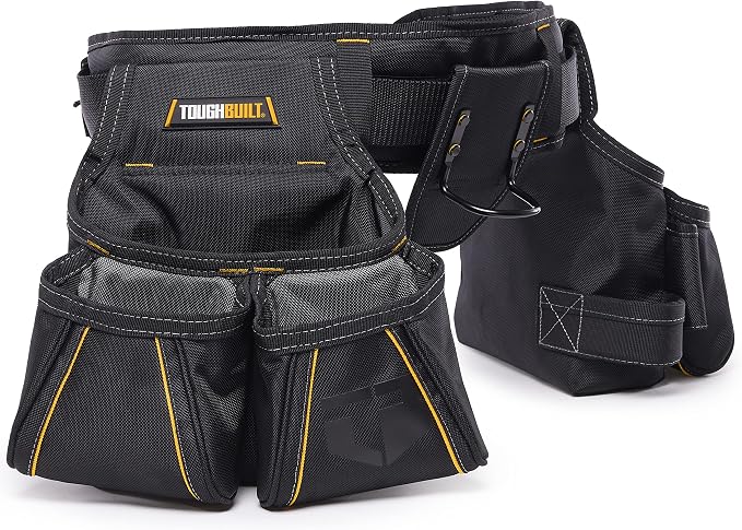 ToughBuilt - Utility Pouch, Durable Construction with Multiple Storage Compartments, Organized Design for Professional & Jobsite Use
