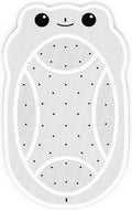 Upgraded Kids Bathtub Mat Non Slip, Low-Odor Natural Rubber Bath Mat with Strong 18mm Suction Cups, Flat Non-Slip Surface, 30"x18" Cute Frog Design, Shower Mat Fast Draining for Smooth Tubs, Beige