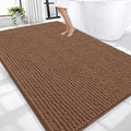 OLANLY Thick Large Bathroom Rugs 70x46, Extra Soft Absorbent Chenille Bath Rugs, Rubber Backing, Machine Wash Dry, Bath Mats for Bathroom Floor, Tub and Shower, Home Decor Accessories, Mocha