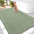 OLANLY Thick Large Bathroom Rugs 59x35, Extra Soft Absorbent Chenille Bath Rugs, Rubber Backing, Machine Wash Dry, Bath Mats for Bathroom Floor, Tub and Shower, Home Decor Accessories, Sage Green