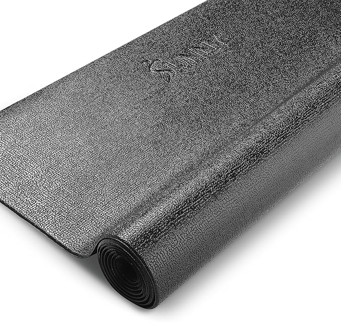 Sunny Health & Fitness Equipment Mat – Multiple Size Options – Non-Slip Floor Protection Pad for Treadmill, Bike, Elliptical, Yoga or Standing Desk and other Exercise Equipment