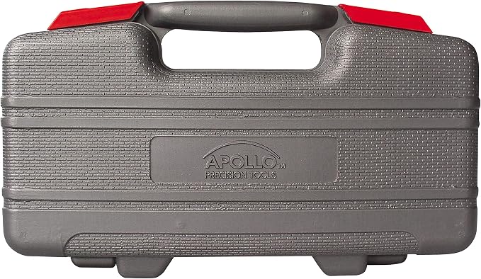 Apollo Tools Original 39 Piece General Household Tool Set in Toolbox Storage Case with Essential Hand Tools for Everyday Home Repairs, DIY and Crafts Red/Black - DT9706
