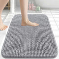 Arotive Bathroom Rugs 24" x 16", Ultra Soft Absorbent Chenille Bath Rugs, Non-Slip Rubber Backing, Machine Washable Bath Mats for Bathroom Floor, Tub and Shower, Home Decor Accessories, Grey