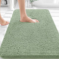 OLANLY Bathroom Rugs 30x20, Extra Soft Absorbent Chenille Bath Rugs, Rubber Backing Quick Dry, Machine Washable Bath Mats for Bathroom Floor, Tub and Shower, Home Decor Accessories, Sage Green