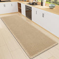 Smiry Waffle Bath Mat 47x17, Extra Soft Absorbent Bathroom Rugs, Non Slip Machine Washable Quick Dry Bath Rugs for Bathroom Floor, Tub, Shower, Home Decor Accessories, Brown
