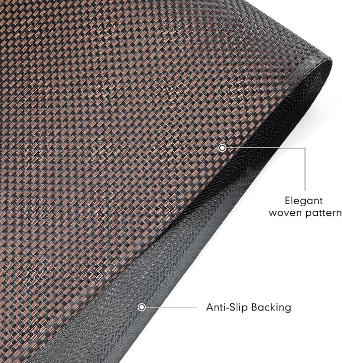 Sycoodeal Chair Mat, 40" x 55" Office Chair Mat for Hardwood and Tile Floor, Heavy Duty Floor Protector for Rolling Chairs, Non-Slip,Computer Mat for Home Office(Brown)