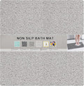 Nonslip Bathtub Mat, Anti Slip Bath Mat 0.6" Extra Thick, Quick Dry Bath Tub Anti Slip Shower Mat, Loofah Non-Slip Bath Mat for Tub Bathroom Pool Kitchen Entryway Home Hotel(Light Gray 24x24)