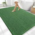 OLANLY Large Bathroom Rugs 70x46, Extra Soft Absorbent Chenille Bath Rugs, Rubber Backing Quick Dry, Machine Washable Bath Mats for Bathroom Floor, Tub and Shower, Home Decor Accessories, Olive Green