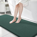 OLANLY Thick Memory Foam Bathroom Runner Rugs 70x24, Extra Soft Absorbent Long Bath Rug, Quick Dry Bath Mat, Non-Slip, Washable Mat for Bathroom, Tub and Shower, Home Decor Accessories, Blackish Green