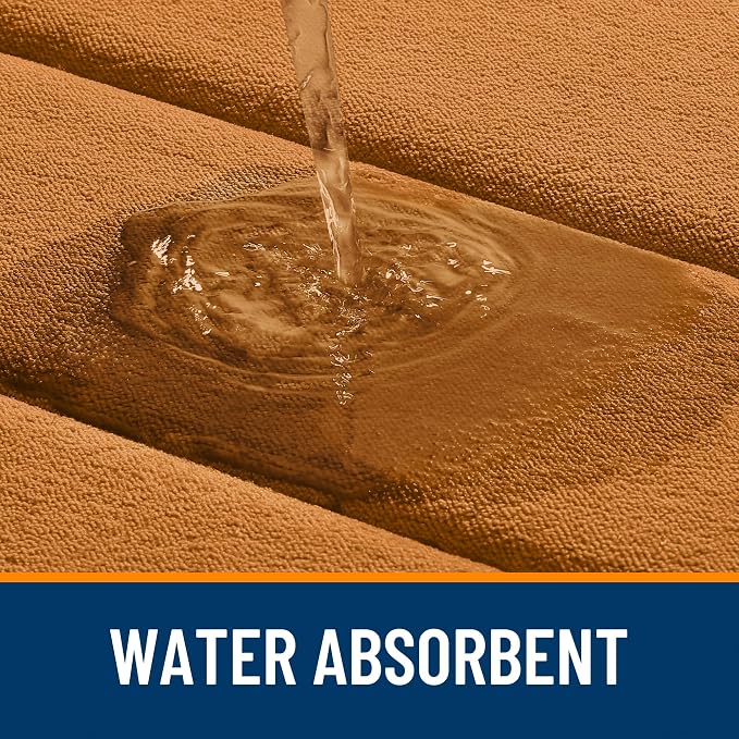 OLANLY Memory Foam Long Bathroom Rugs Runner 59x24, Super Soft Absorbent Bath Mat, Quick Dry, Machine Washable Shower Floor Rugs, Bathmat Carpet, Bathroom Home Decor Accessories, Ochre