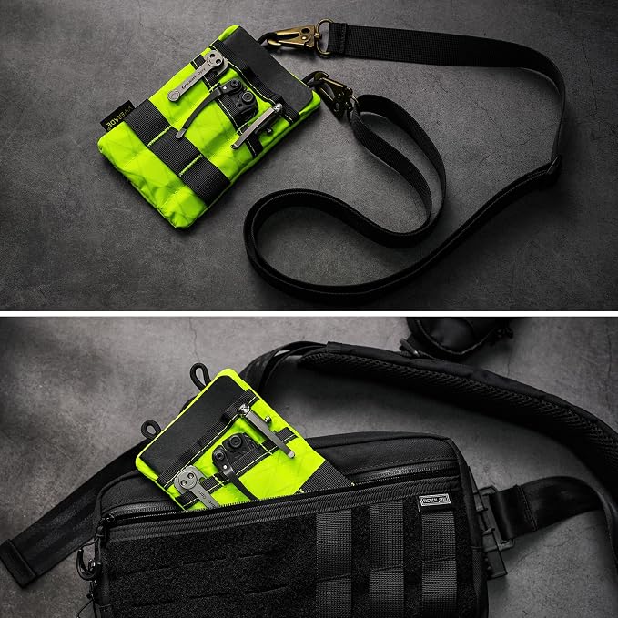 VIPERADE VE1 Pocket Organizer, EDC Pouch for Men, EDC Organizer Storage EDC Gears, Multitool Pocket Pouch Hold Your Flashlight/Pocket Knife, Pen, Notebook