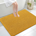 OLANLY Large Bathroom Rugs 40x32, Soft Absorbent Chenille Bath Rugs, Rubber Backing Quick Dry, Machine Washable Bath Mats for Bathroom Floor, Tub and Shower, Home Decor Accessories, Golden Yellow